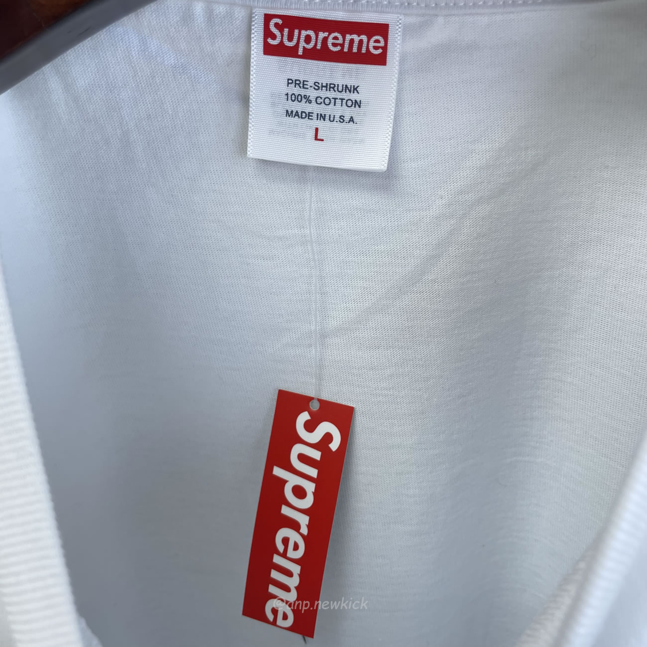 Supreme Box Logo Cotton White Navy Blackt Shirt (7) - newkick.vip